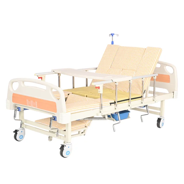 Electric and Manual flipping full curve nursing bed best selling