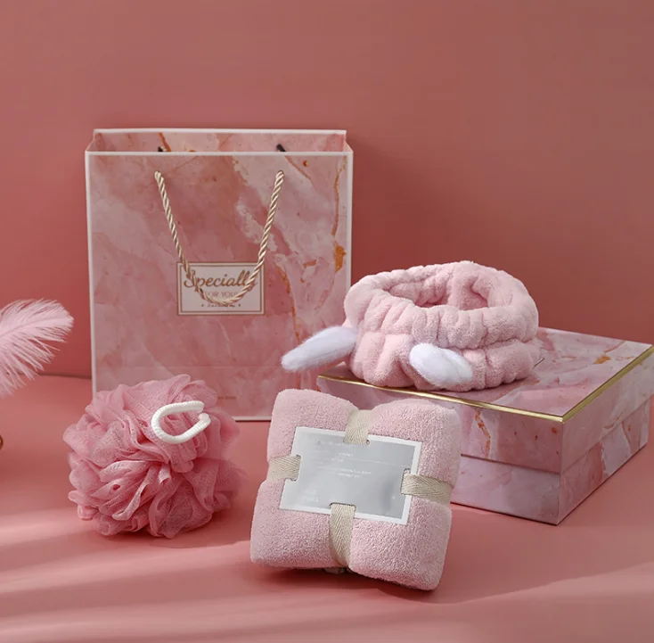 Персонализированные подарки, рекламные подарочные наборы для подружек невесты, банный душ с губкой для тела, полотенце, повязка для волос
