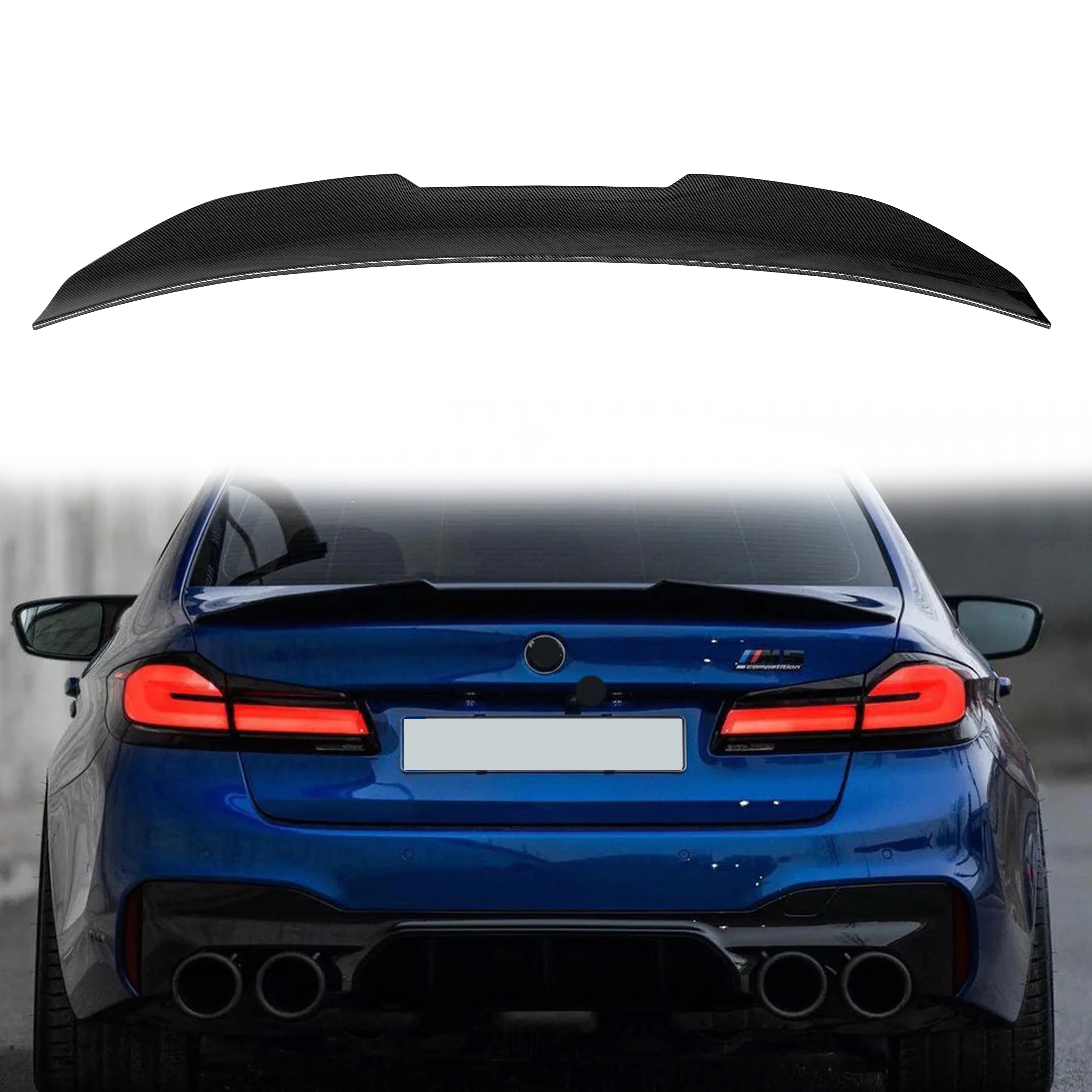 Psm Style Carbon Fiber Rear Spoiler For Bmw Series G G Abs Tail Wing Spoiler Rear