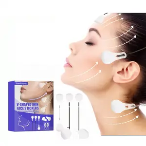 West&Month 60Pcs/Set Invisible Thin Face Stickers V-Shape Face Facial Line Wrinkle Sagging Skin Fast Chin Face Lift up Stickers