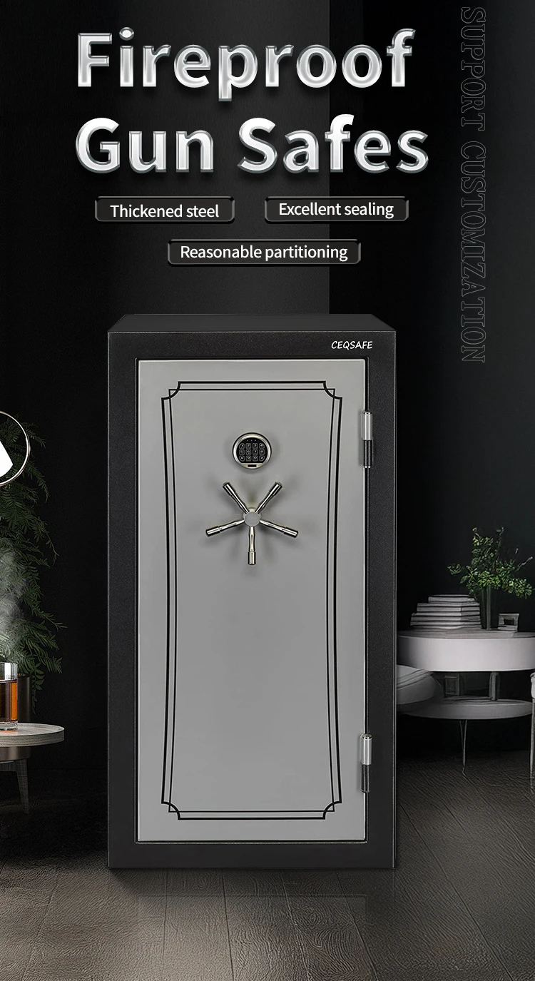 CEQSAFE Top Quality Digital Fireproof Gun Safe Box with Lagard Combination Lock factory