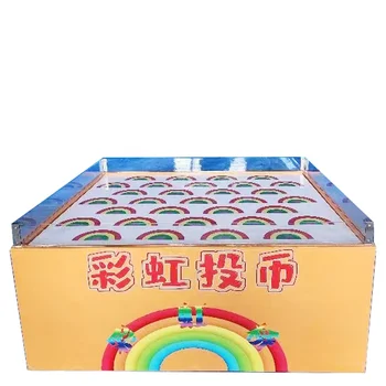 Wholesale of novel props by manufacturers Rainbow coin toss game for night market stalls and promotional purposes