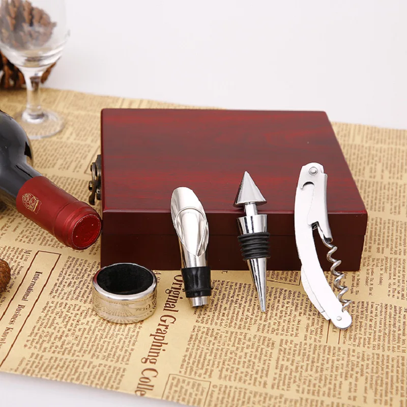 Four Piece Jar Can Bottle Opener Grip Wine Opener Set Wine Bottle