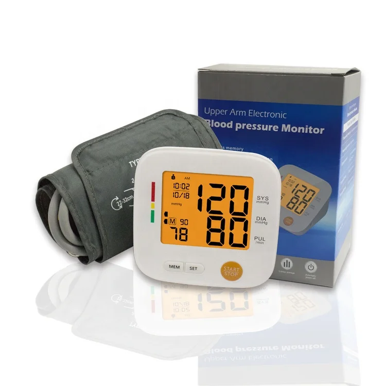 Blood Pressure Monitor Upper Arm Digital Automatic Clear LCD AlphagoMed U80H