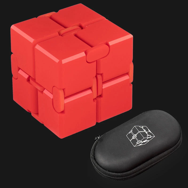 2021 Square Decompression Metal Painting Infinity Gadget Spinner Magic Fidget Cube for Killing Time
