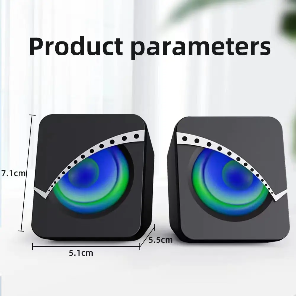 Computer Speakers for Desktop PC USB Powered Gaming Speakers for Monitor and Laptop
