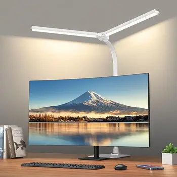 Super Bright Workbench Lamp Desk Flexible Dimmable Desktop Lamp Adjustable Screen Bar LED Desk Lamp for Reading Home Office