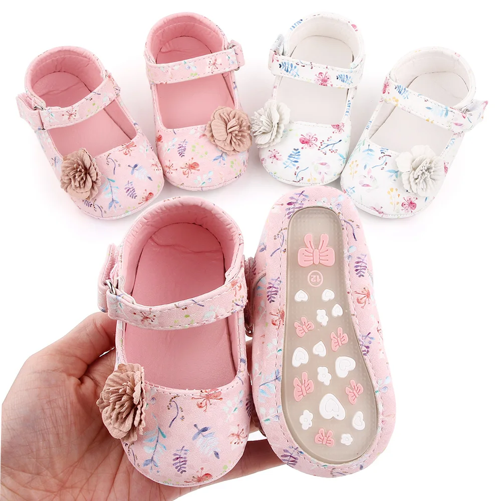 Beautiful Floral Princess Shoes for Newborn Baby 2025 Infant Toddler Breathable Shoes