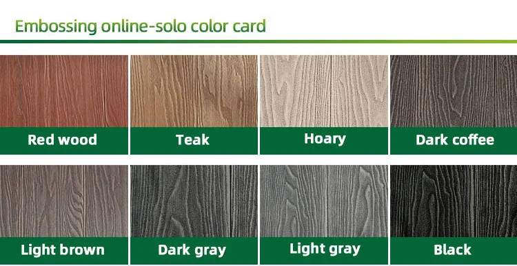 Outdoor WPC High Quality Wood Grain Embossing Floor Plank WPC Tech Wood Decking Wood Plastic Decking