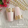 Vaso de papel rayas rosa 8uds