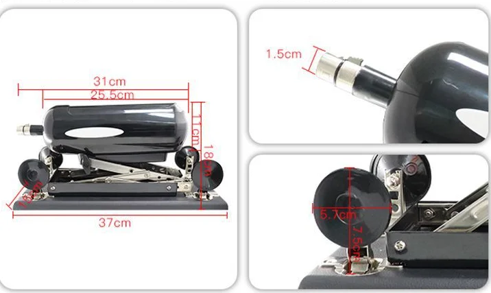 High-Powered Automatic Masturbator with Stainless Steel Bracket Adjustable Speed Settings Intense Stimulation Big Dildo