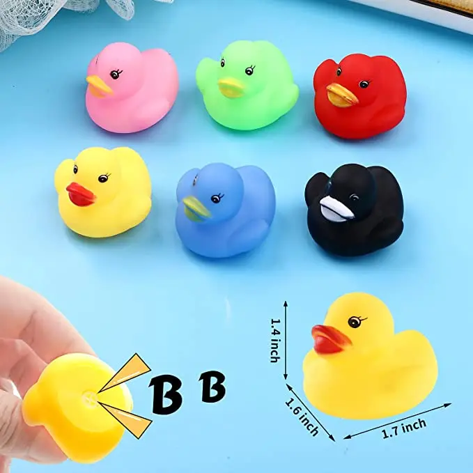Multicolor Mini Rubber Ducky Float Ducks Baby Bath Toy Rubber Duck Bath Toys for Toddle