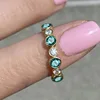 Yellow gold + greenstone