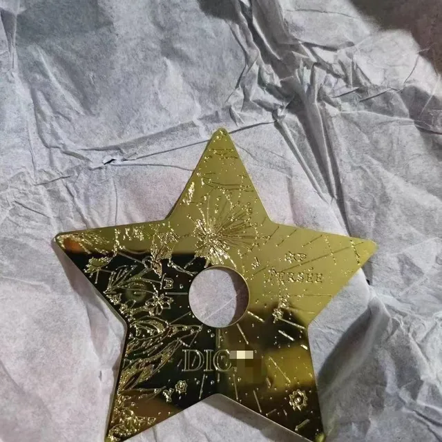 Five-Corner Star Expanding Fragrant Alloy Car Hanging Pendant with Natural Stone and Silk Design Star Pendant