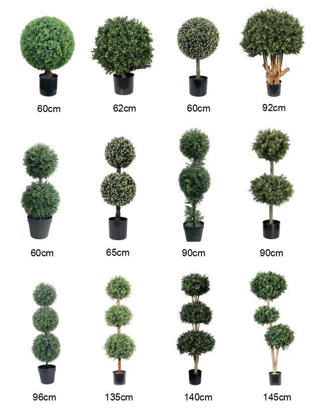 Искусственный топиарный шар украшение самшит