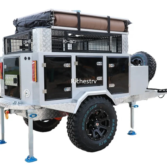 2024 New Mini caravan Pop up Hybrid caravan Camper Trailer