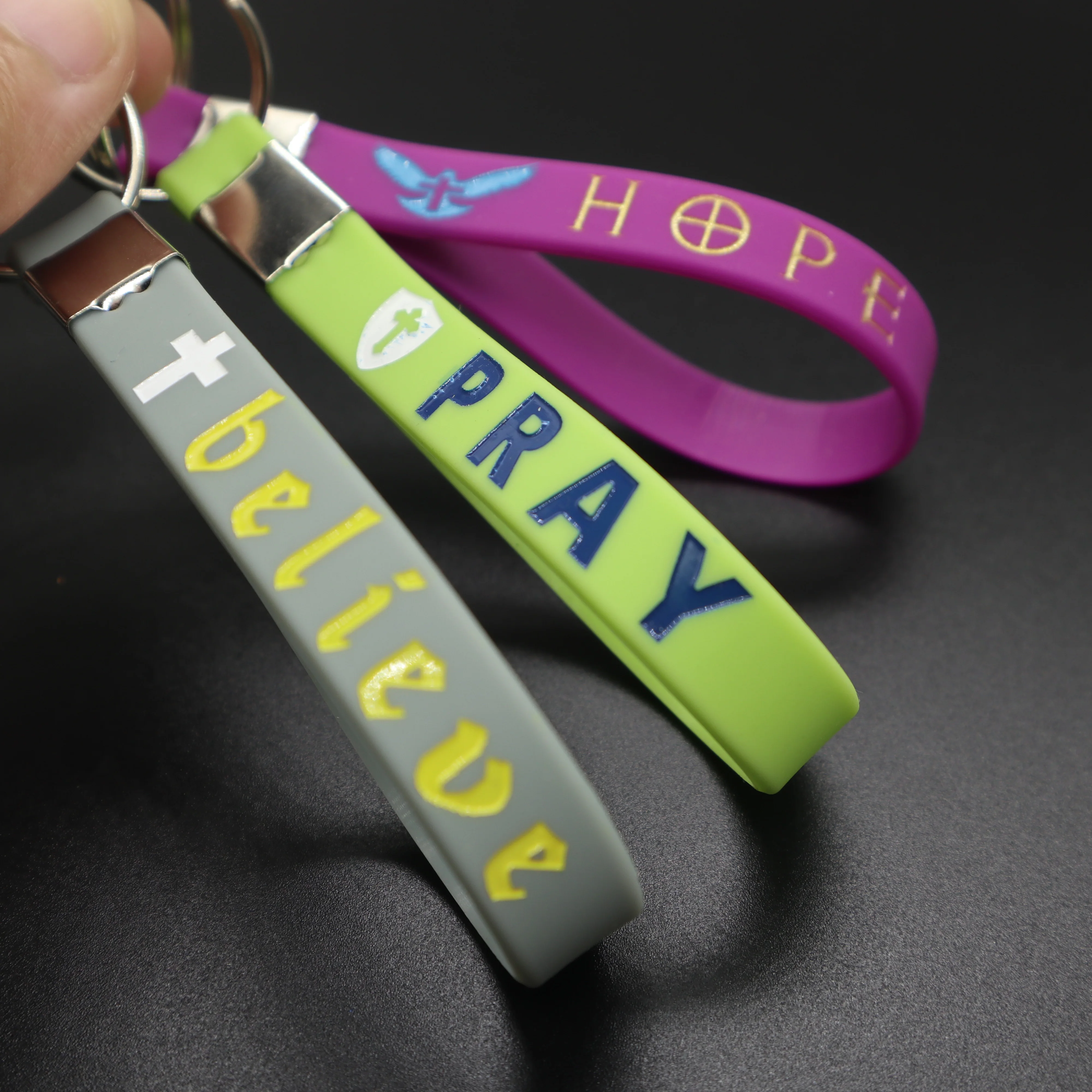 RTS Christian Inspirational Bible Keychains / Wholesale Bulk Religious Keyrings / Church Gifts Supplies Baptism Party Favors