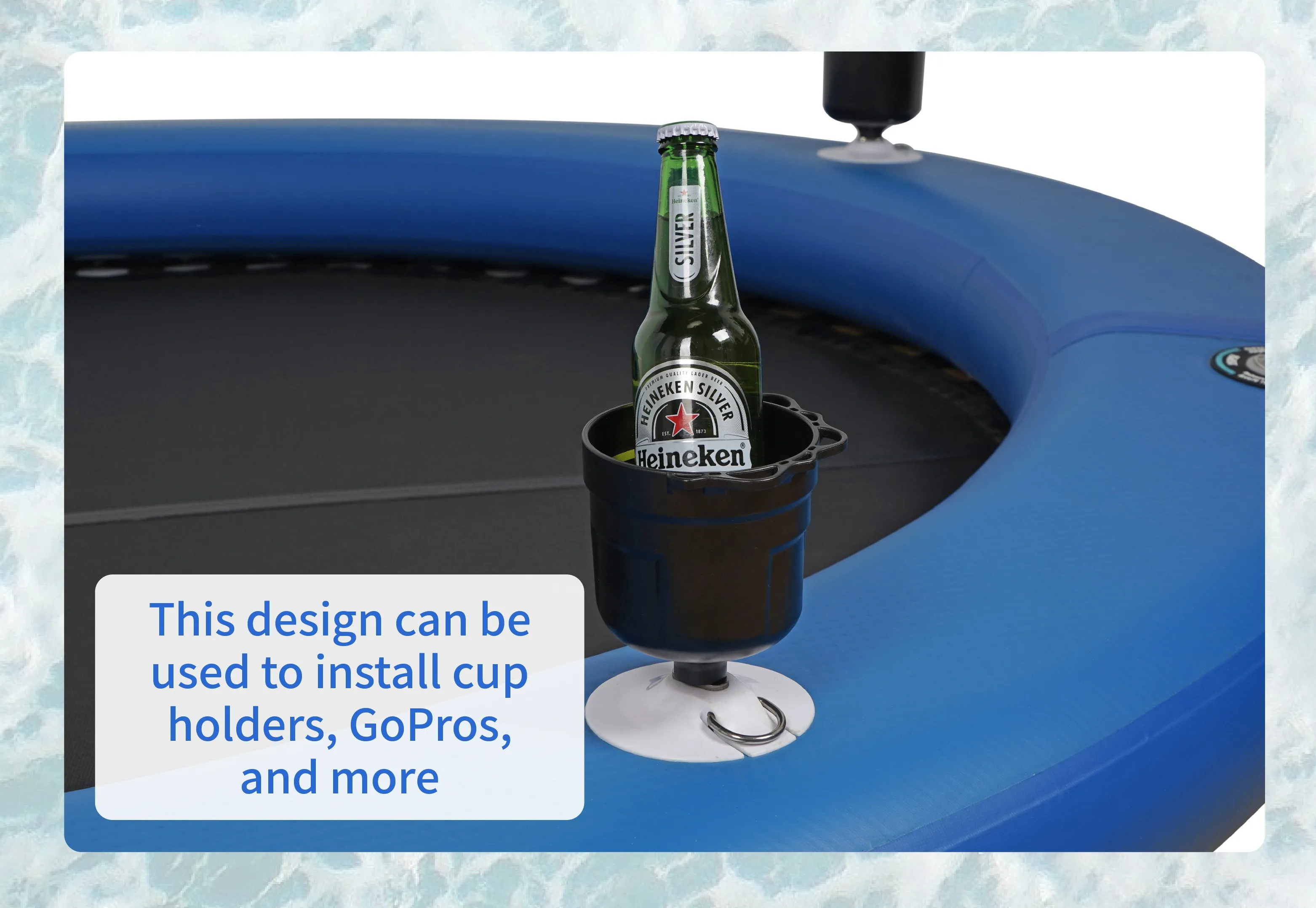Waterraft Floating Circular Inflatable Dock Water Hammock