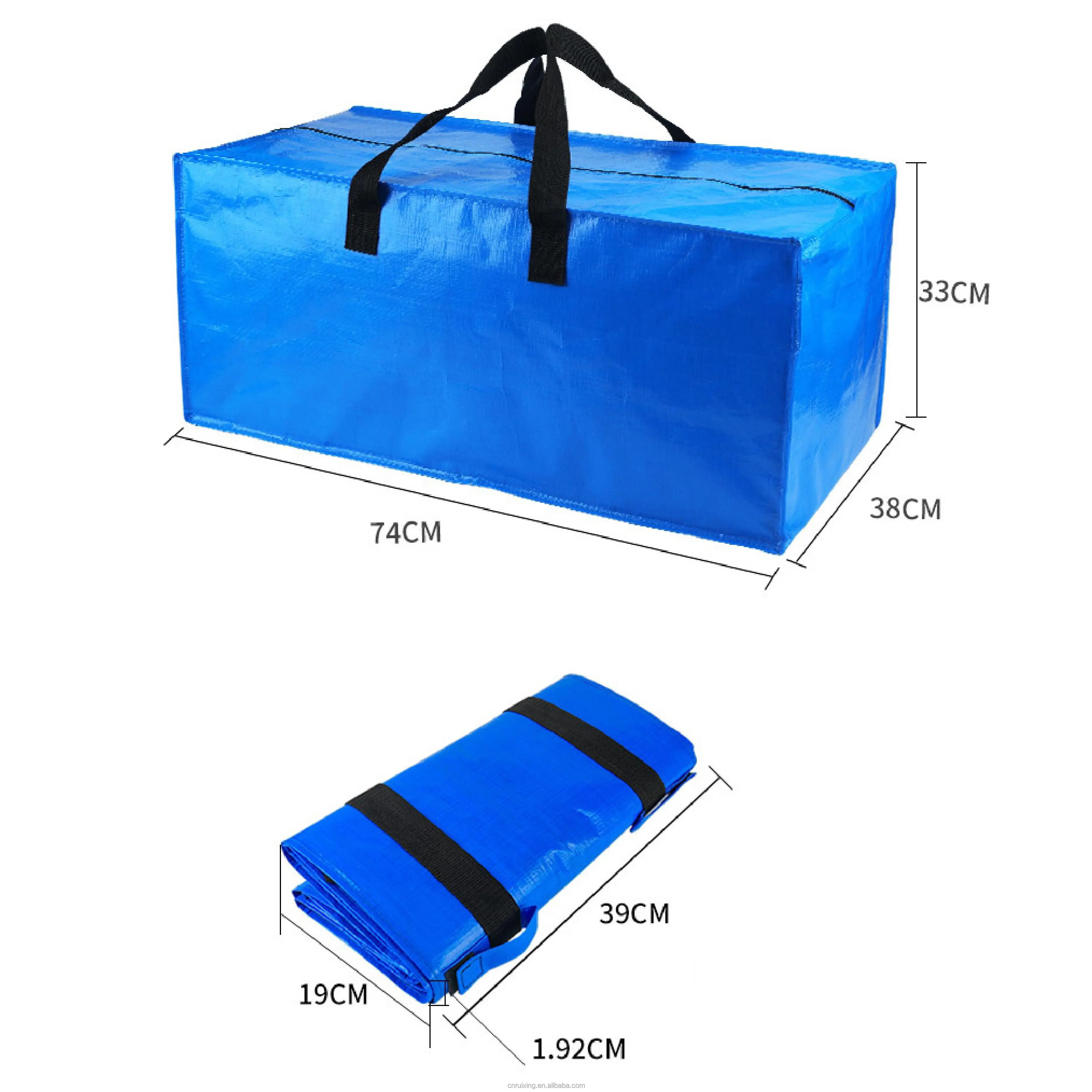 Heavy Duty Extra Large Strong Storage Tote Pe Bag For Moving With