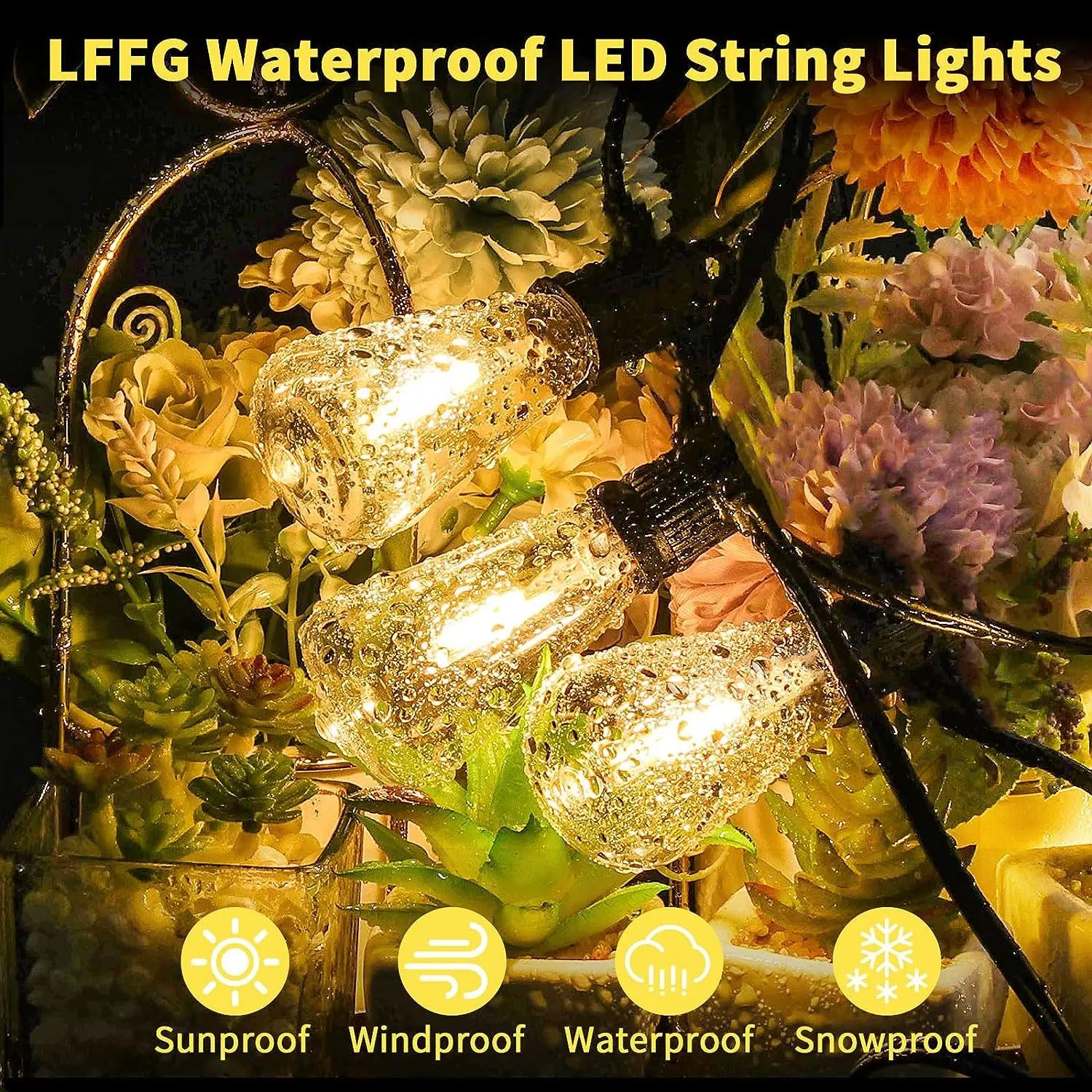 St38 E12 Patio Waterproof Shatterproof Christmas Outdoor Edison Led
