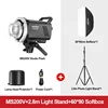MS200V+2,8m Stativo per Luci+Softbox 60*90