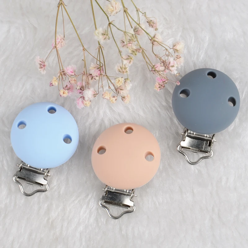 Оптовая продажа 100% пищевой не содержит Бисфенол А силиконовый зажим для пустышки детского периода прорезывания зубов