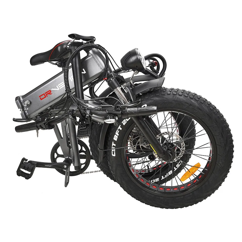DrveTion BT20 faltbares Elektrofahrrad 20*4,0 Zoll dicke Reifen 10 Ah Akku 40-60 km Reichweite 750 W Motor 45 km/h Max. Geschwin