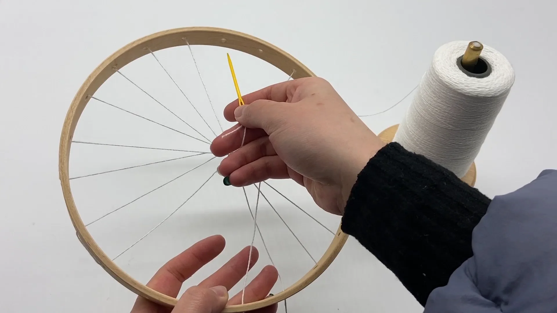 Diy Braider 5pcs Wooden Round Hand Knitting Tool Weaving Loom Buy