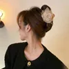 Grande pince à cheveux rose double face [13 cm]