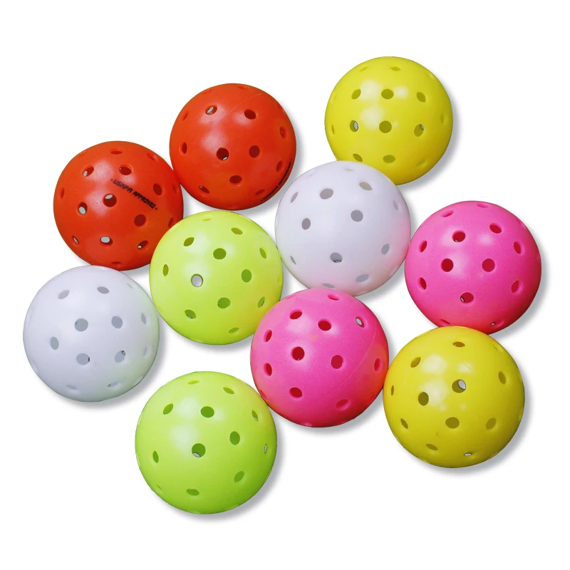 Outdoor Pickleball Balls 40 Holes Pe Material Rotational Molding