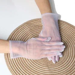 Short Swiss mesh  Bridal Gloves