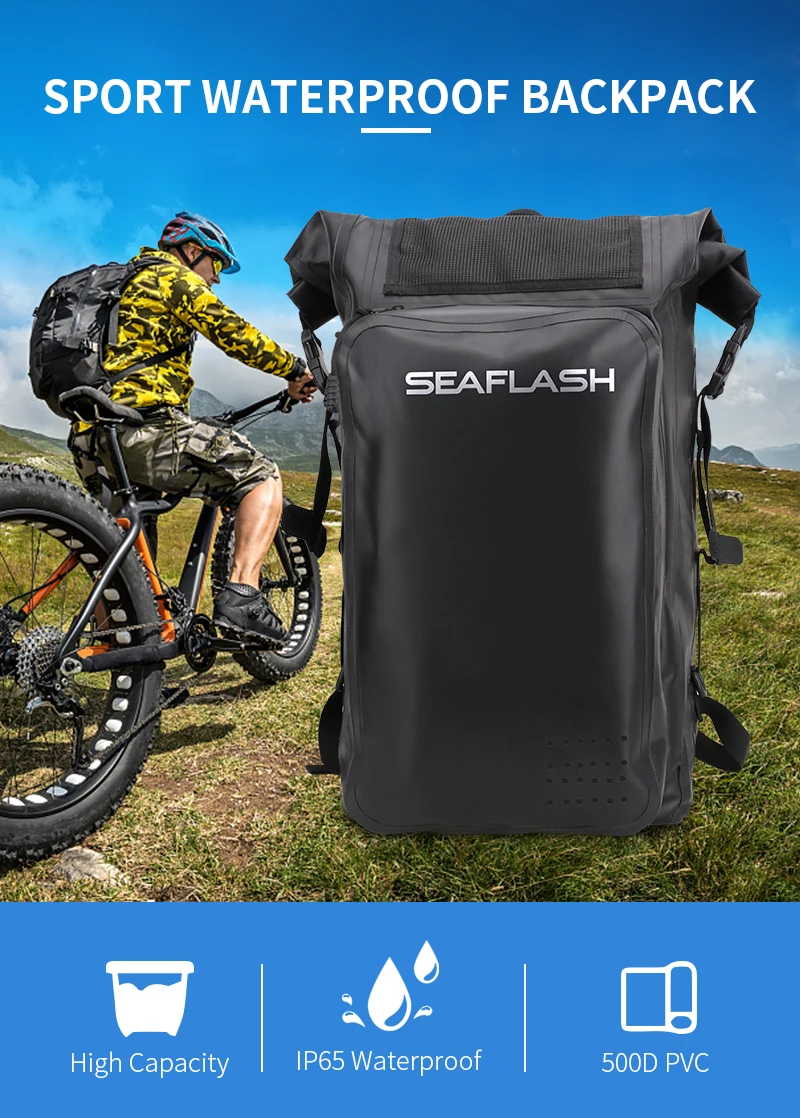 Custom Waterproof Backpack Motorcycle New Desgin Dry Bag 1 PE Bag Water Proof,big Capacity Nylon Coated TPU 20L ,30L.40L 1000pcs