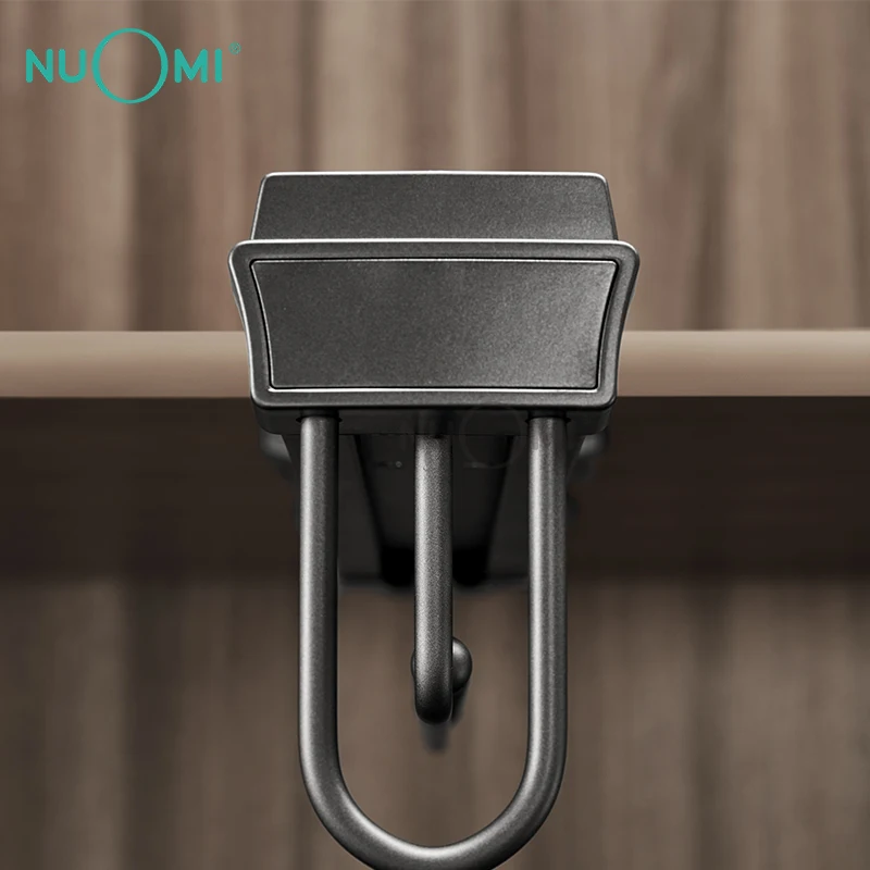 NUOMI Double 12 Discount Promotion Soft Closing Top Install Clothing Rack With Double Slide JADE Series