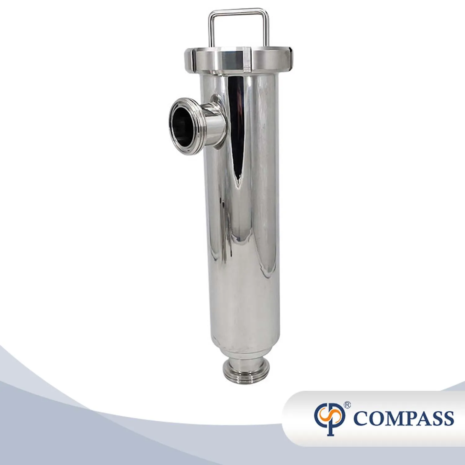 2 Inch Mirror Polish Straight Strainer Beverage Food Sanitary Stainless Steel Filter Beer Thread Angle Type Strainer
