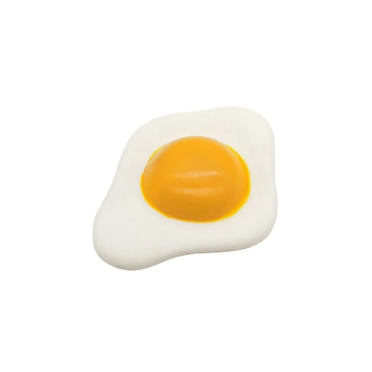 fried egg dog toy