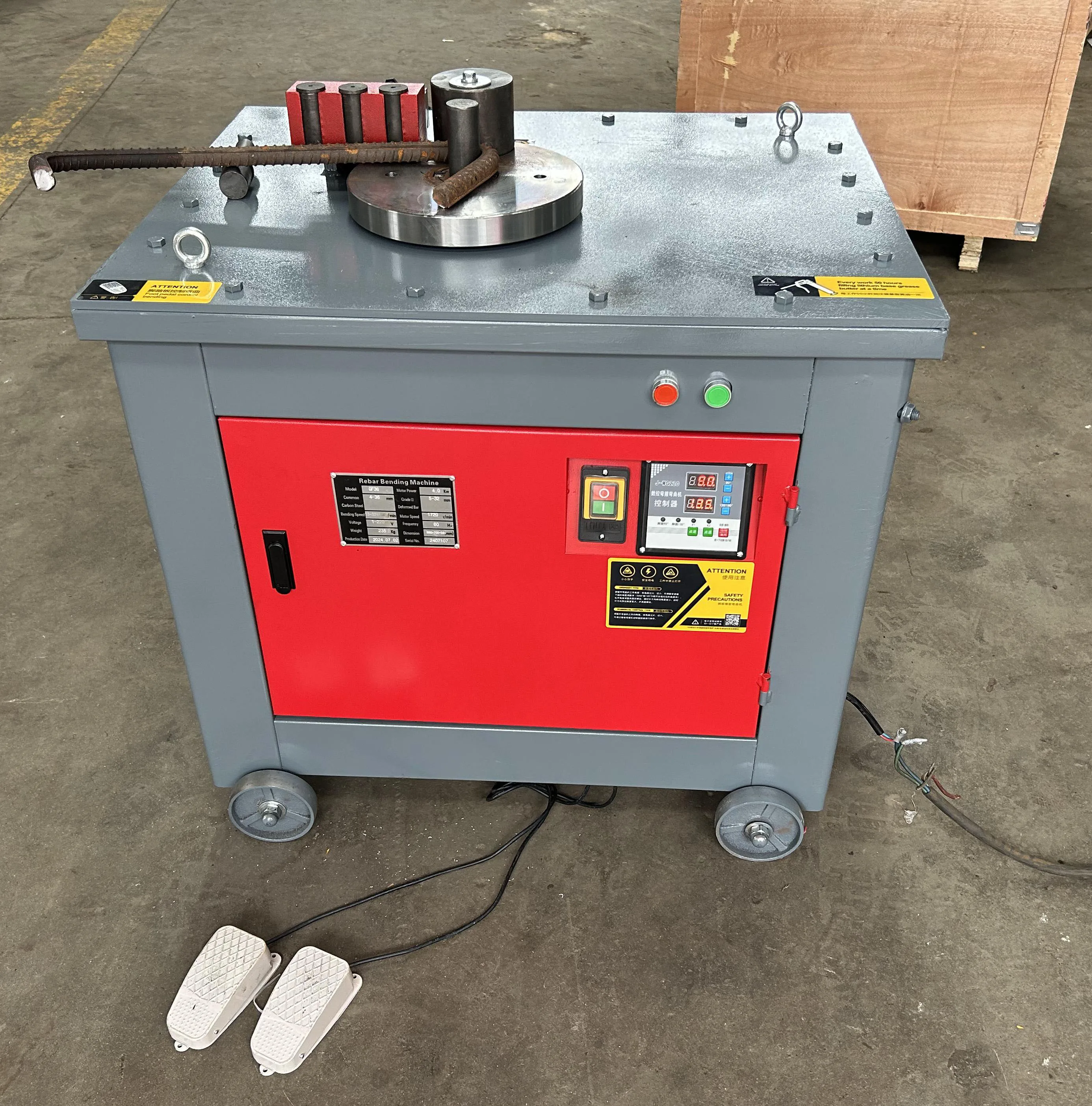 Automatic Rebar Stirrup Bending Cutting Machine CNC Hydraulic Steel Bending Construction Used Rebar Bending Aluminum Processing
