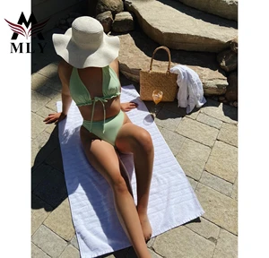 MLY OEM Factory Eco-friendly Bathing Suit Sexy Plus Size Girls Bikini Set Brazilian Bikinis Women's Fitness Swimwear