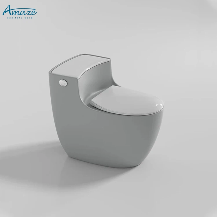 New design bathroom wc color floor mount siphonic one piece ceramic sanitary ware commode bowl toilet bidet supplier