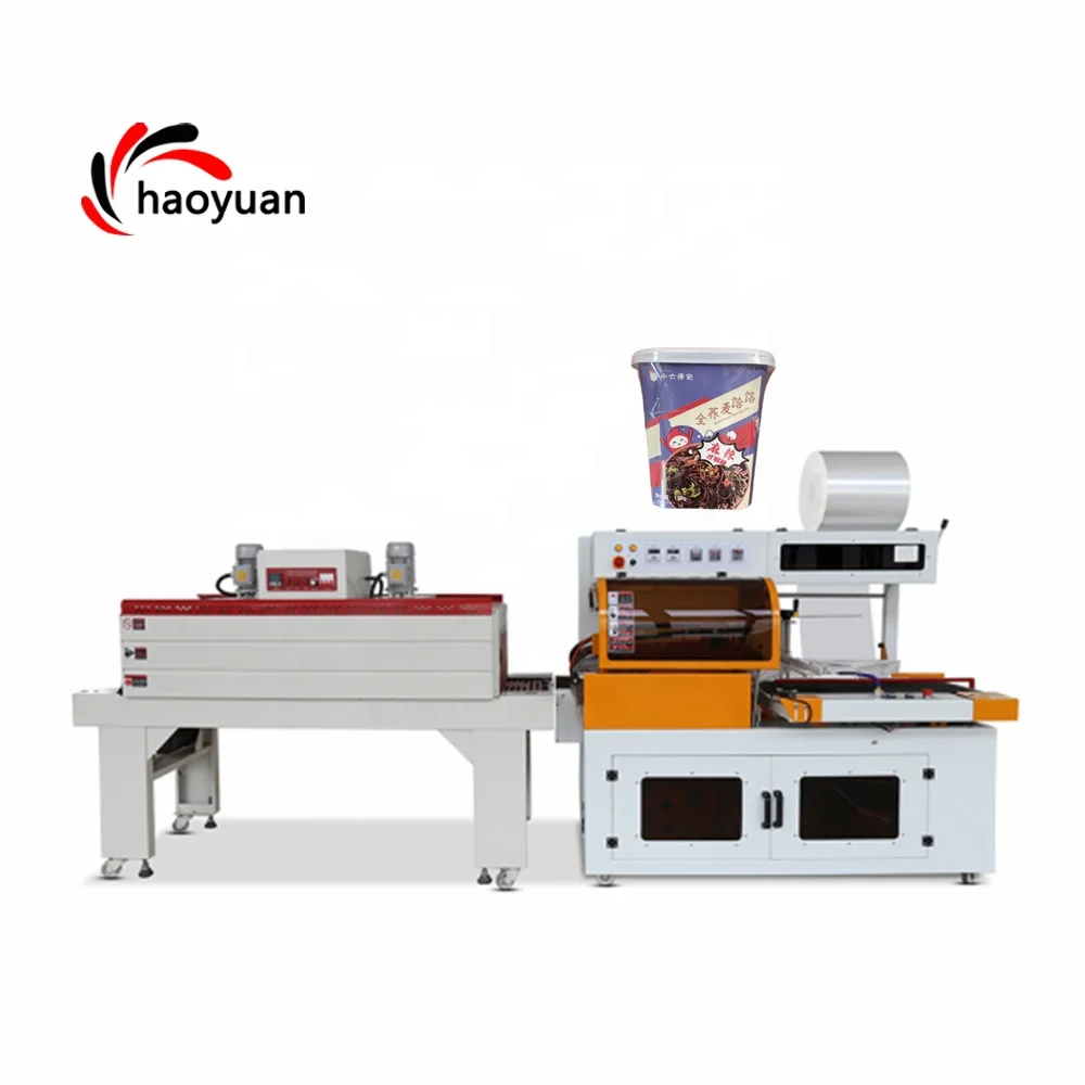HY-450 Haoyuan Vollautomatische PE-Film Frische Gemüse Tablette Wrap Verpackungs-Maschinenmaschine