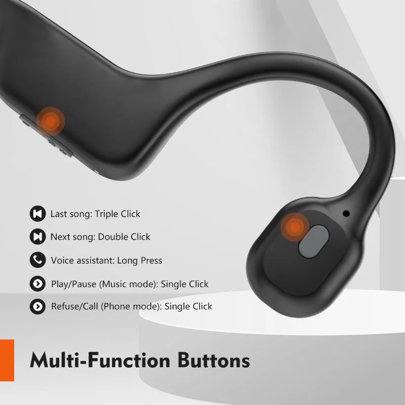 STARSKY New Upgrades DG08 Open Ear Bone Conducting  Headphones Waterproof for Sports Outdoor
