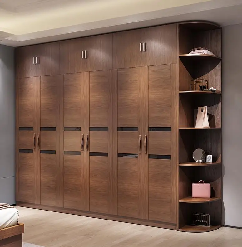 European Style Classic Wooden High Quality Folding Wardrobe Closet
