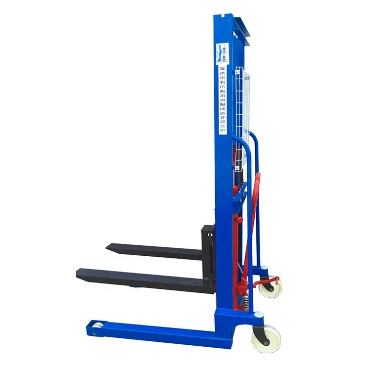 Manual Hydraulic Pallet Stacker Trolley 1Ton 2Ton 3Ton 1.6Meter Lift Forklift For Loading And Unloading Economize Labour Stacker