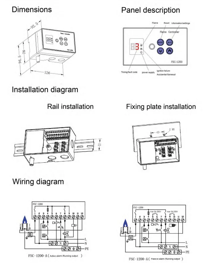 Burner Controller Unit Gas Combustion Control Box For Gas Burner Parts ...