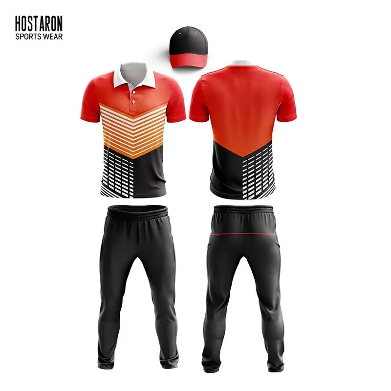 HOSTARON Comfortable Design New Design Sri Lanka Cricket Team Jersey Custom Men Cricket Team Jerseys Sublimation Cricket Wear