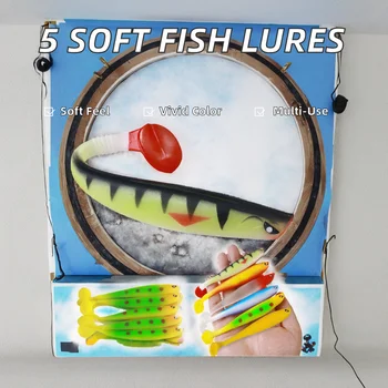 5pcs/bag Wholesale 11CM-8.3G for Artificial Soft Bait Silicone Soft Fish Lure Without Hooks for Freshwater & Saltwater Use – Soft Lure – view 3