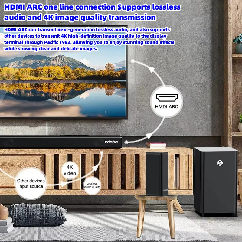 Xdobo 7.1 Theatre Speakers - Powerful TV Sound Bar System