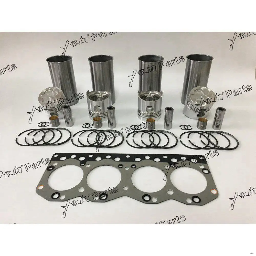 C240 Engine Liner Kit With Piston Rings Liner for Isuzu Excavator Forklift Diesel Engine Repair Parts