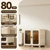 White80-face wide folding wardrobe 1 cabinet