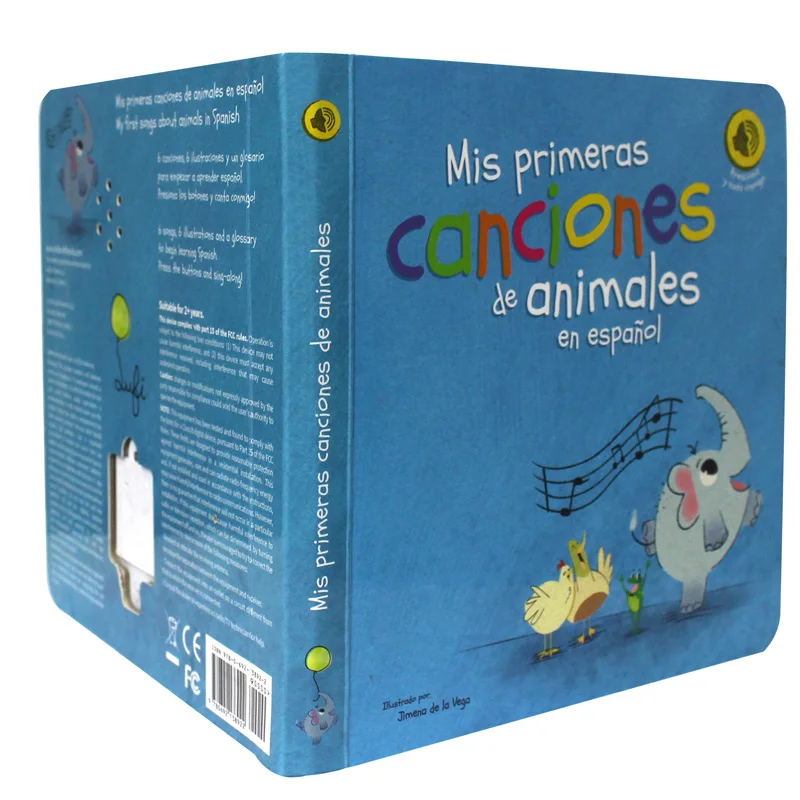 Китайская фабрика OEM-сервис индивидуальная детская обучающая музыкальная книга для детей китайская