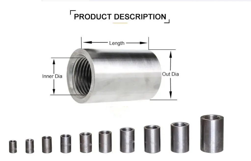 Customized Rebar Couplings / Rebar Coupling Sleeves Buy Rebar